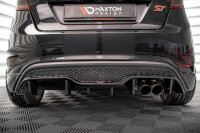 Maxton Design Diffuser rear extension black gloss - Ford Fiesta ST (5-door Version) MK7 Facelift