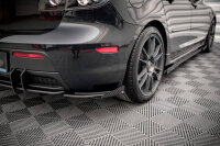 Maxton Design Street Pro Heckansatz Flaps Diffusor + Flaps schwarz Hochglanz - Mazda 3 MPS MK1