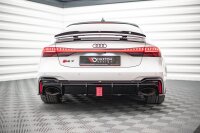 Maxton Design Diffuser rear extension black gloss - Audi RS6 C8 / RS7 C8