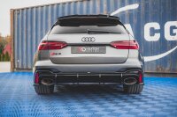 Maxton Design Diffuser rear extension black gloss - Audi RS6 C8 / RS7 C8