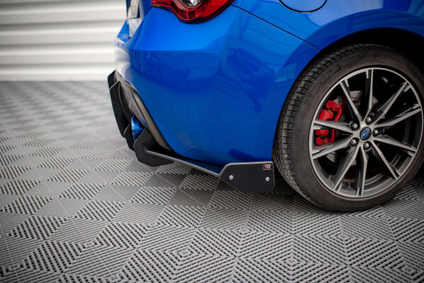 Maxton Design Street Pro Rear extension Flaps diffuser + Flaps black gloss - Subaru BRZ MK1 Facelift