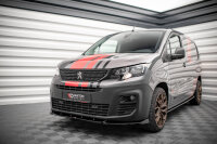 Maxton Design Front extension black gloss - Peugeot Partner MK3