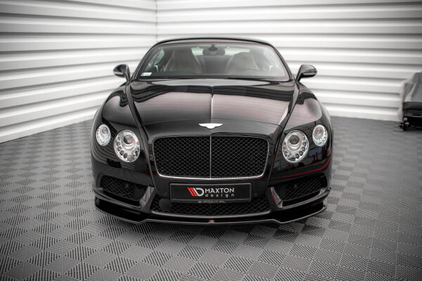 Maxton Design Front extension V.1 black gloss - Bentley Continental GT V8 S MK2