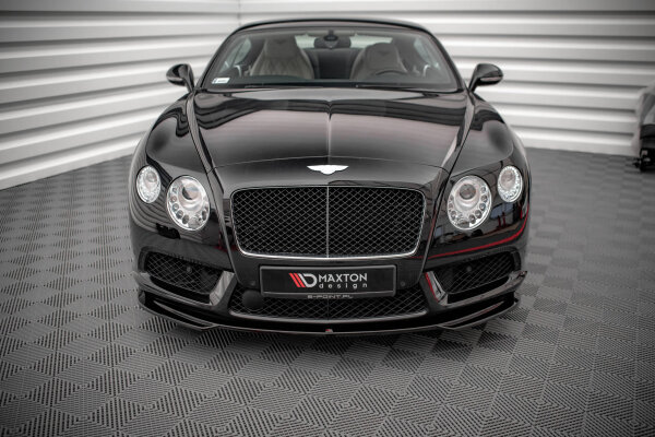 Maxton Design Front extension V.2 black gloss - Bentley Continental GT V8 S MK2