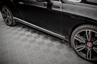 Maxton Design Side skirts extension extension black gloss - Bentley Continental GT V8 S MK2