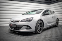 Maxton Design Street Pro Cup spoiler lip Front extension black gloss - Opel Astra GTC OPC-Line J