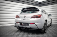 Maxton Design Robuste Racing Diffusor Heckansatz + Flaps schwarz Hochglanz - Opel Astra GTC OPC-Line J