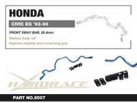 Hardrace Stabilisator vorn 25.4 mm - 92-95 Honda Civic /...