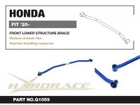 Hardrace Front Lower Bar 2-Point - 20+ Honda Jazz/Fit