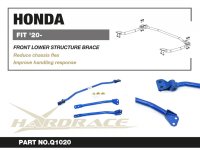 Hardrace  Front Lower Structure Brace 4-Point - 20+ Honda Jazz/Fit