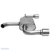 Bastuck Rear silencer with single tailpipe LH+RH 1x...