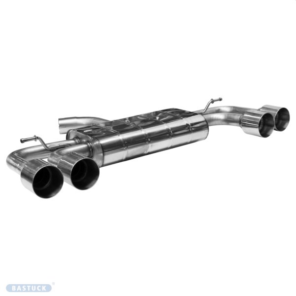 Bastuck Rear silencer with double tailpipe LH+RH 2x Ø 100 mm (with RACE Look - 17+ VW Golf 7 GTI Facelift