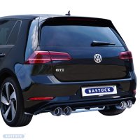 Bastuck Endschalldämpfer mit Doppel-Endrohr LH+RH 2x Ø100mm (im RACE Look) - 17+ VW Golf 7 GTI Facelift