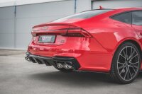 Maxton Design Diffusor + Silencer Dummy - Audi A7 C8 S-Line