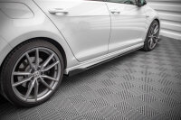 Maxton Design Side Skirts Diffusers for V.2 gloss black - VW Golf R Mk7