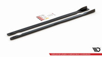 Maxton Design Side Skirts Diffusers for V.2 gloss black - VW Golf R Mk7