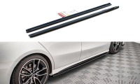 Maxton Design Side Skirts Diffusers for V.2 gloss black - Mercedes A35 AMG / AMG-Line W177