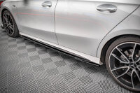 Maxton Design Side Skirts Diffusers for V.2 gloss black - Mercedes A35 AMG / AMG-Line W177