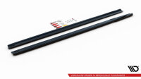 Maxton Design Side Skirts Diffusers for V.2 gloss black - Mercedes A35 AMG / AMG-Line W177