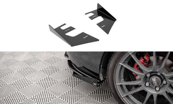 Maxton Design Hintere Seiten Flaps schwarz Hochglanz - Mazda 3 MPS MK1