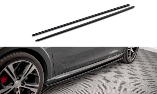 Maxton Design Side Skirts Diffusers gloss black - Peugeot 208 GTi MK1
