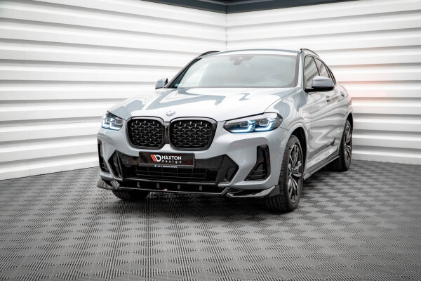 Maxton Design Front Splitter V.2 gloss black - BMW X4 M-Package G02 Facelift