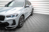 Maxton Design Seitenschweller Ansatz schwarz Hochglanz - BMW X4 M-Paket G02 Facelift