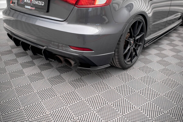 Maxton Design Street Pro Heckansatz Flaps Diffusor - Audi S3 Sportback 8V Facelift