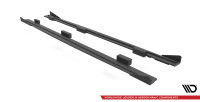 Maxton Design Street Pro Seitenschweller Ansatz + Flaps schwarz Hochglanz - Audi S3 Sportback 8V Facelift