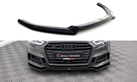 Maxton Design Front Splitter V.2 gloss black - Audi S3...