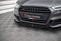 Maxton Design Front Splitter V.2 gloss black - Audi S3 Sportback 8V Facelift