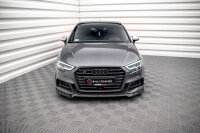 Maxton Design Front Splitter V.3 gloss black - Audi S3...