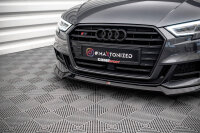 Maxton Design Front Splitter V.3 gloss black - Audi S3 Sportback 8V Facelift