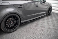 Maxton Design Side Skirts Diffusers gloss black - Audi S3 Sportback 8V Facelift