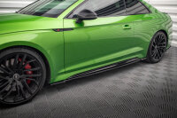 Maxton Design Side Skirts Diffusers gloss black - Audi RS5 Coupe F5 Facelift