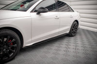 Maxton Design Side Skirts Diffusers gloss black - Audi A4 B9 Facelift