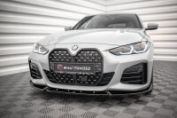 Maxton Design Front Splitter V.2 gloss black - BMW 4 Series Gran Coupe M-Package G26