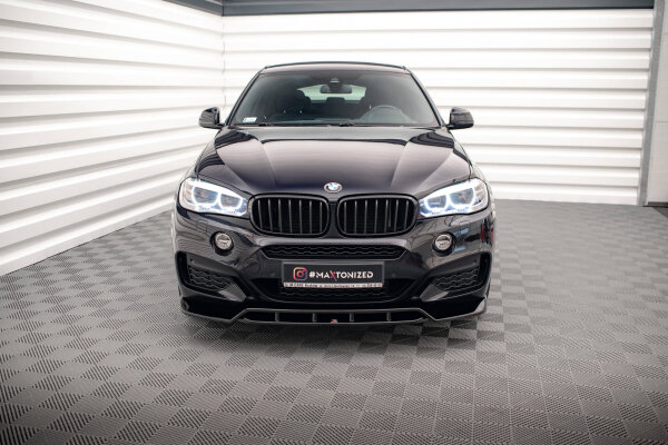 Maxton Design Frontansatz V.2 schwarz Hochglanz - BMW X6 M-Paket F16