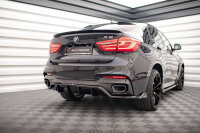 Maxton Design Central Rear Splitter DTM Look gloss black - BMW X6 M-Package F16