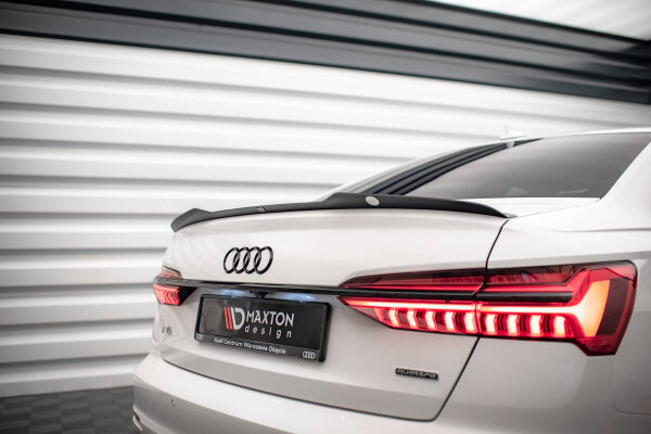 Maxton Design Spoiler Cap gloss black - Audi A6 Limousine C8