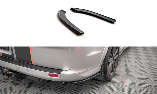 Maxton Design Rear Side Splitters gloss black - Ford Transit Custom ST-Line MK1 Facelift