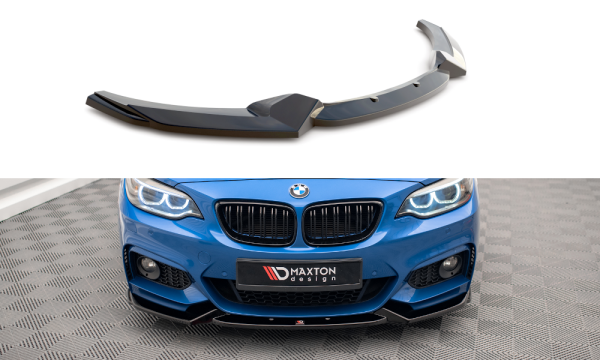 Maxton Design Front Splitter V.2 gloss black - BMW 2 M-Package F22