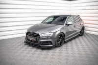 Maxton Design Front Flaps gloss black - Audi S3 Sportback...