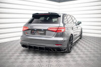 Maxton Design Rear Side Flaps gloss black - Audi S3 Sportback 8V Facelift