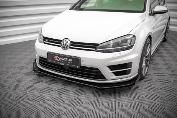 Maxton Design Front Flaps gloss black - VW Golf R Mk7