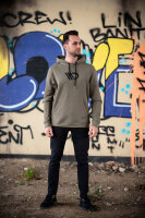 Maxton Design Mens Khaki Hoodie