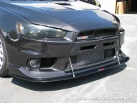 APR Performance Front Wind Splitter - 08+ Mitsubishi Lancer Evo X with OEM Lip
