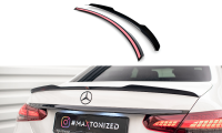 Maxton Design Spoiler Cap gloss black - Mercedes E Limousine AMG-Line W213 Facelift