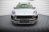 Maxton Design Front Splitter gloss black - 21+ Porsche Macan MK1 Facelift