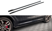 Maxton Design Side Skirts Diffusers gloss black - BMW X3...